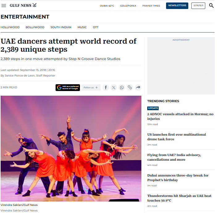 World record attempt